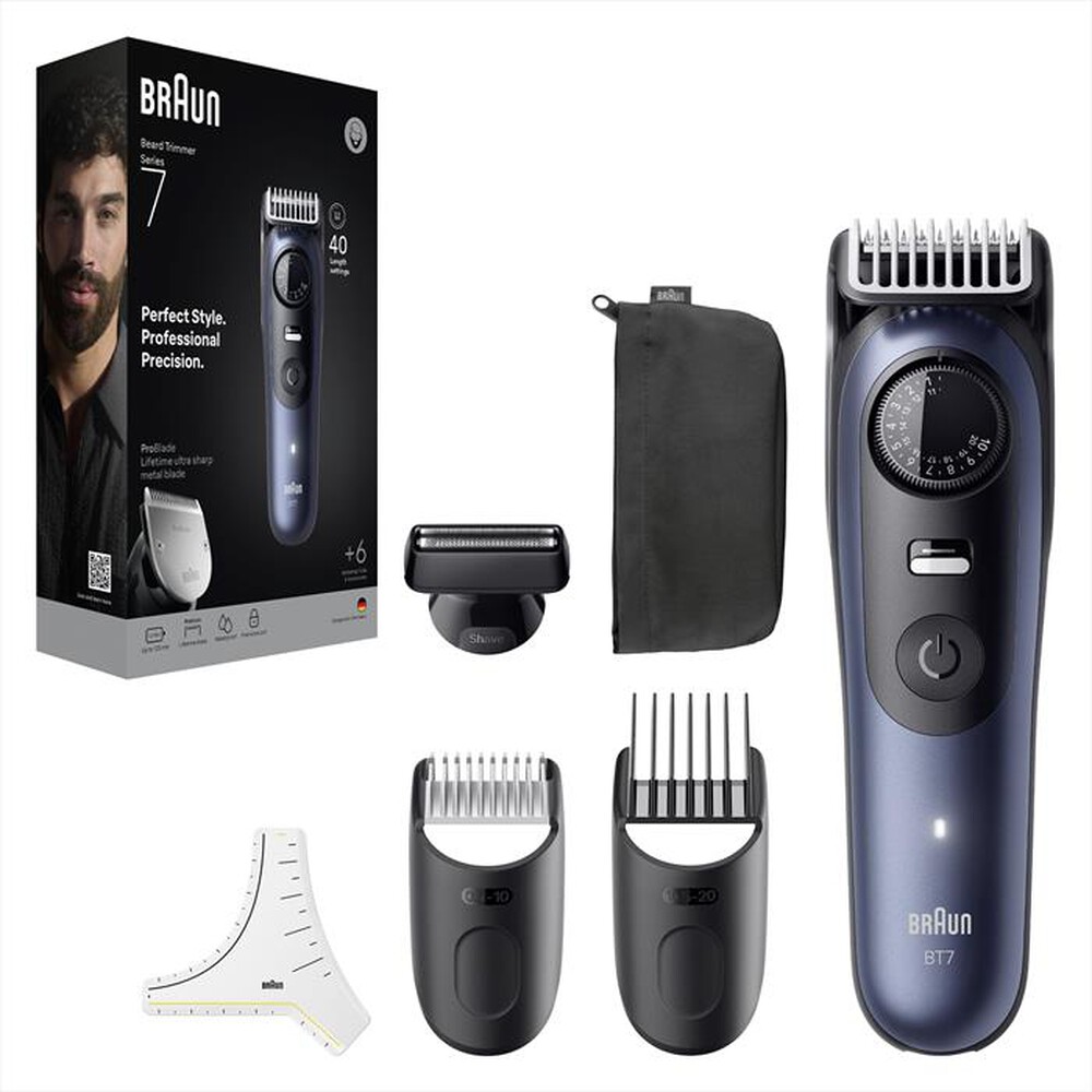 "BRAUN - Regolabarba BT 7520-BLU"