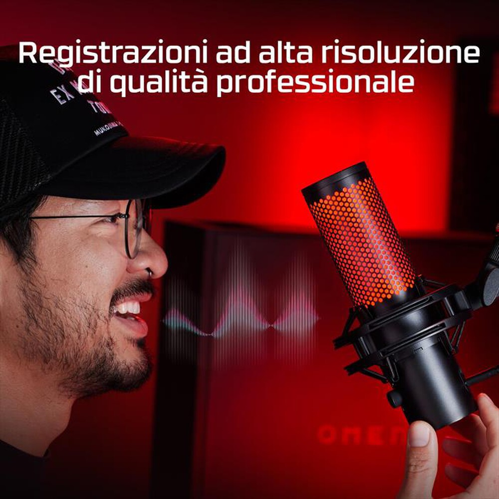Immagine del prodotto HYPERX - Microfono USB Gaming QUADCAST 2 – USB-Nero