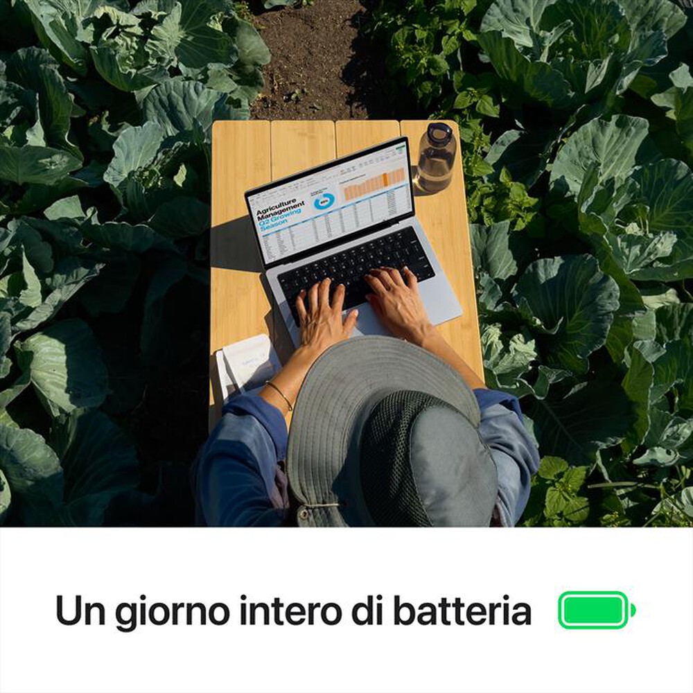 "APPLE - MacBook Pro 14'' M4 Core 10 CPU 10 GPU 512GB-Nero siderale"