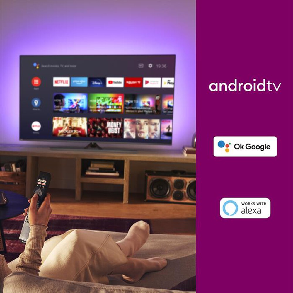 "PHILIPS - SMART TV AMBILIGHT THE ONE 4K 43\" 43PUS8556/12-Antracite"