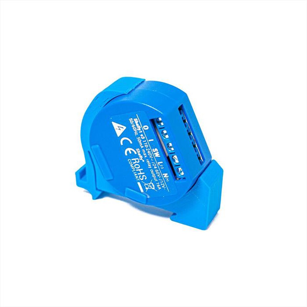 "SHELLY - Interruttore Relè Wireless 1V3-Blue"