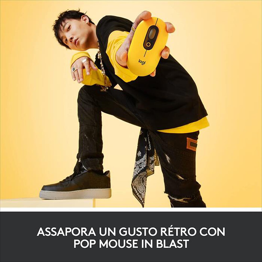 "LOGITECH - POP Mouse-Giallo"