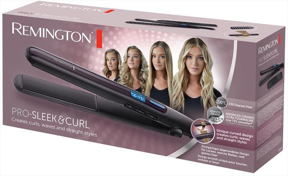 Immagine del prodotto REMINGTON - S6505 Pro Sleek & Curl-nero/viola