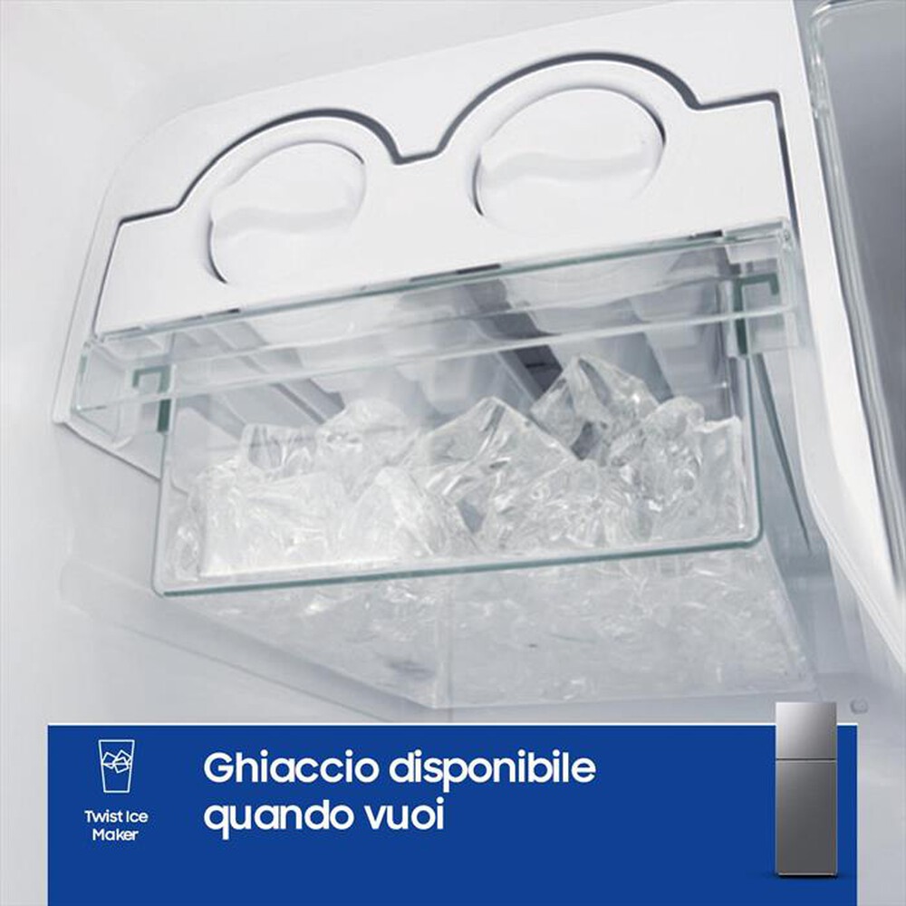 "SAMSUNG - Frigorifero 2 porte RT31CG5624S9ES Classe E 297 lt-Metal Inox"