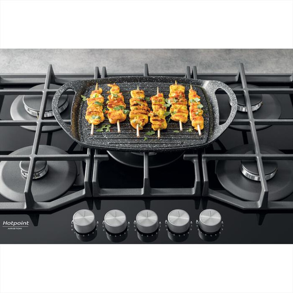 "HOTPOINT ARISTON - Piano cottura a gas HAGS 72F/BK HOB OA 5 fuochi"