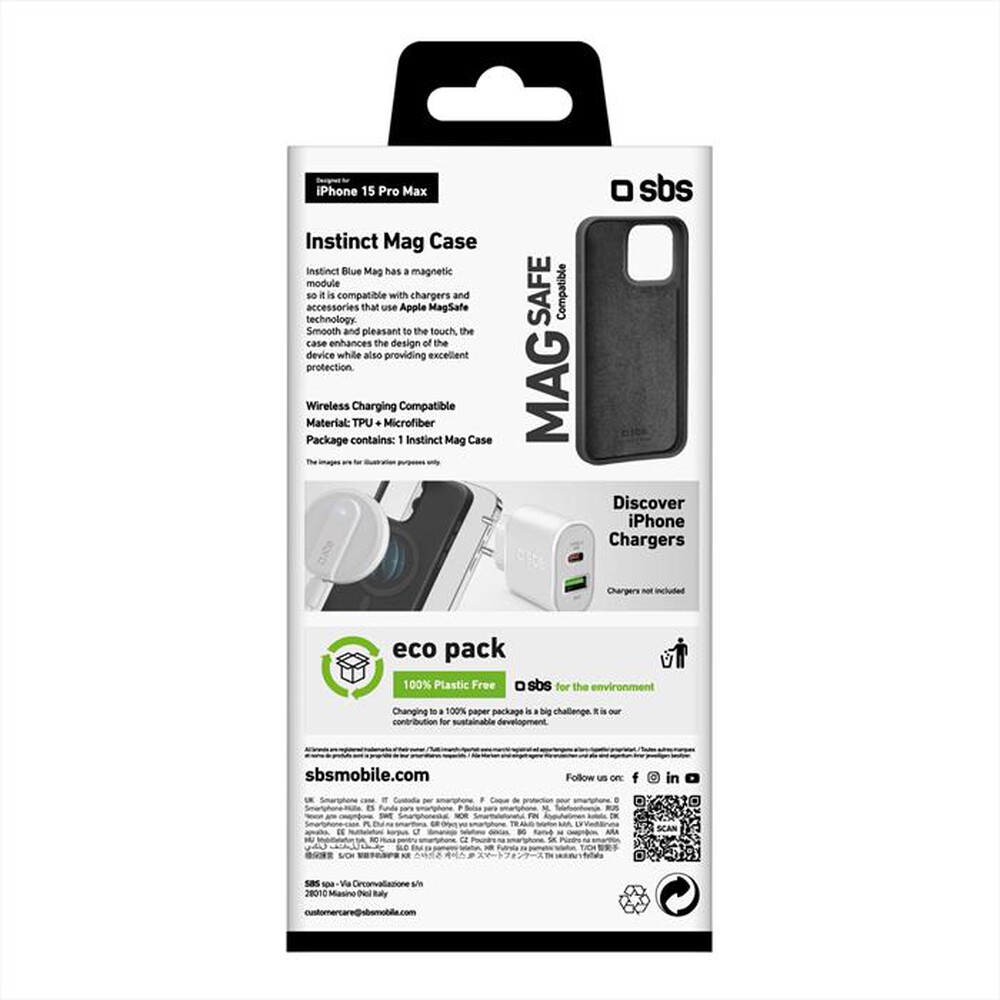 Immagine del prodotto SBS - Cover TEINSTMAGIP1567PK per iPhone 15 Pro Max-Nero
