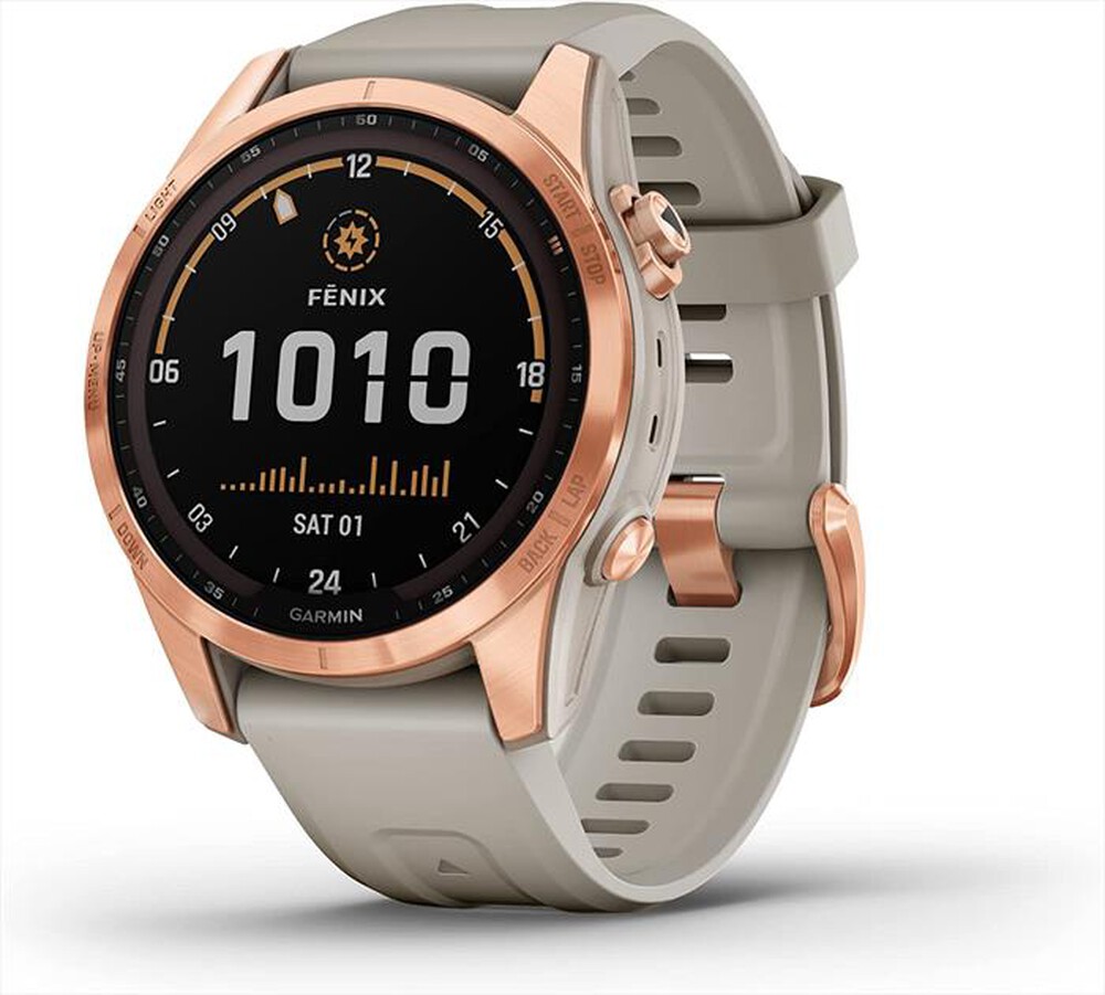 Immagine del prodotto GARMIN - Smart Watch Fenix 7S – Solar Edition-Rose Gold/Light Sand
