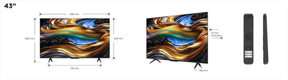 Immagine del prodotto TCL - Smart TV LED UHD 4K 43" 43P79B-Titanium