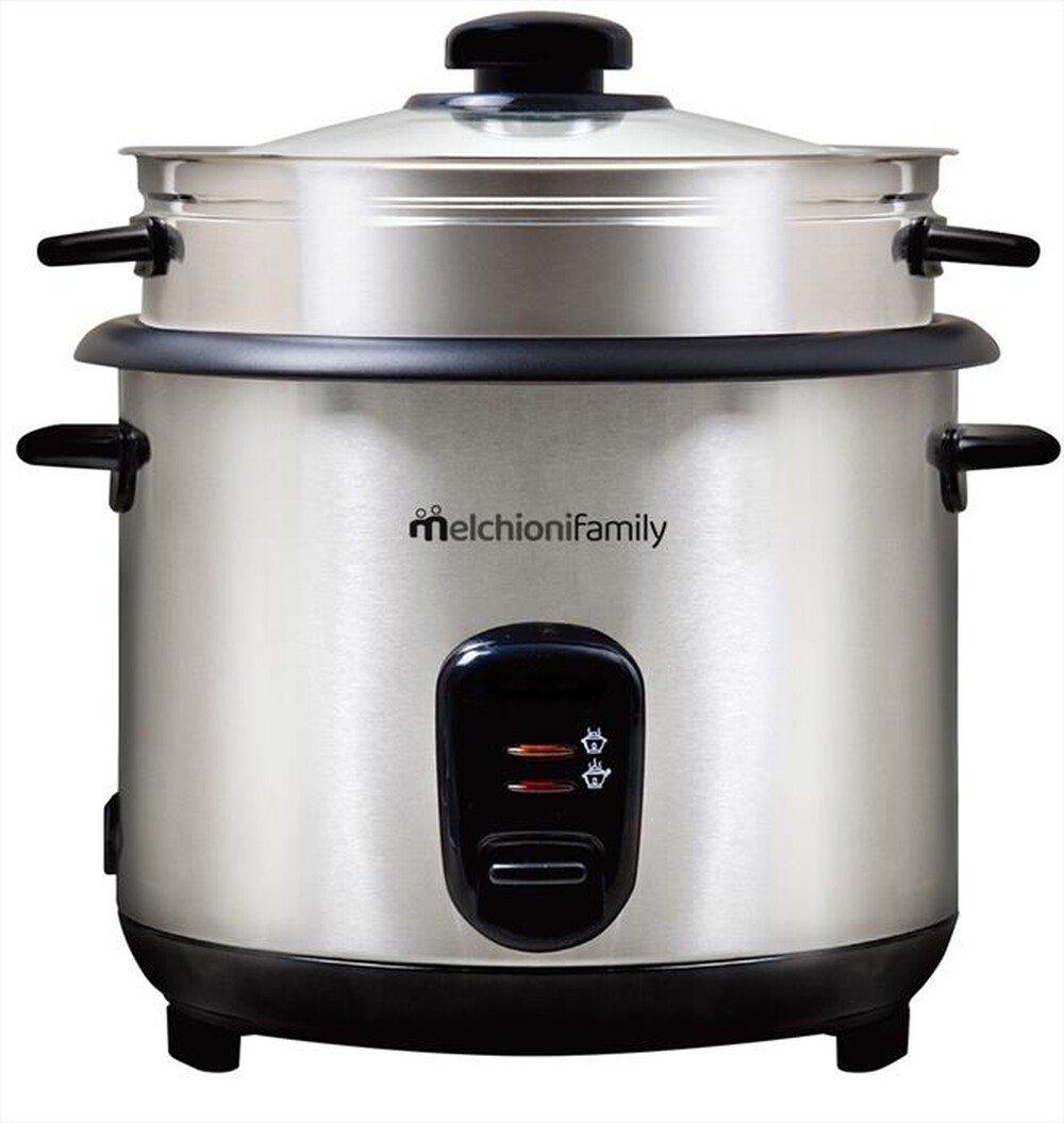 MELCHIONI FAMILY - Cuociriso elettrico 1,8lt LOTO-Grigio / Acciaio