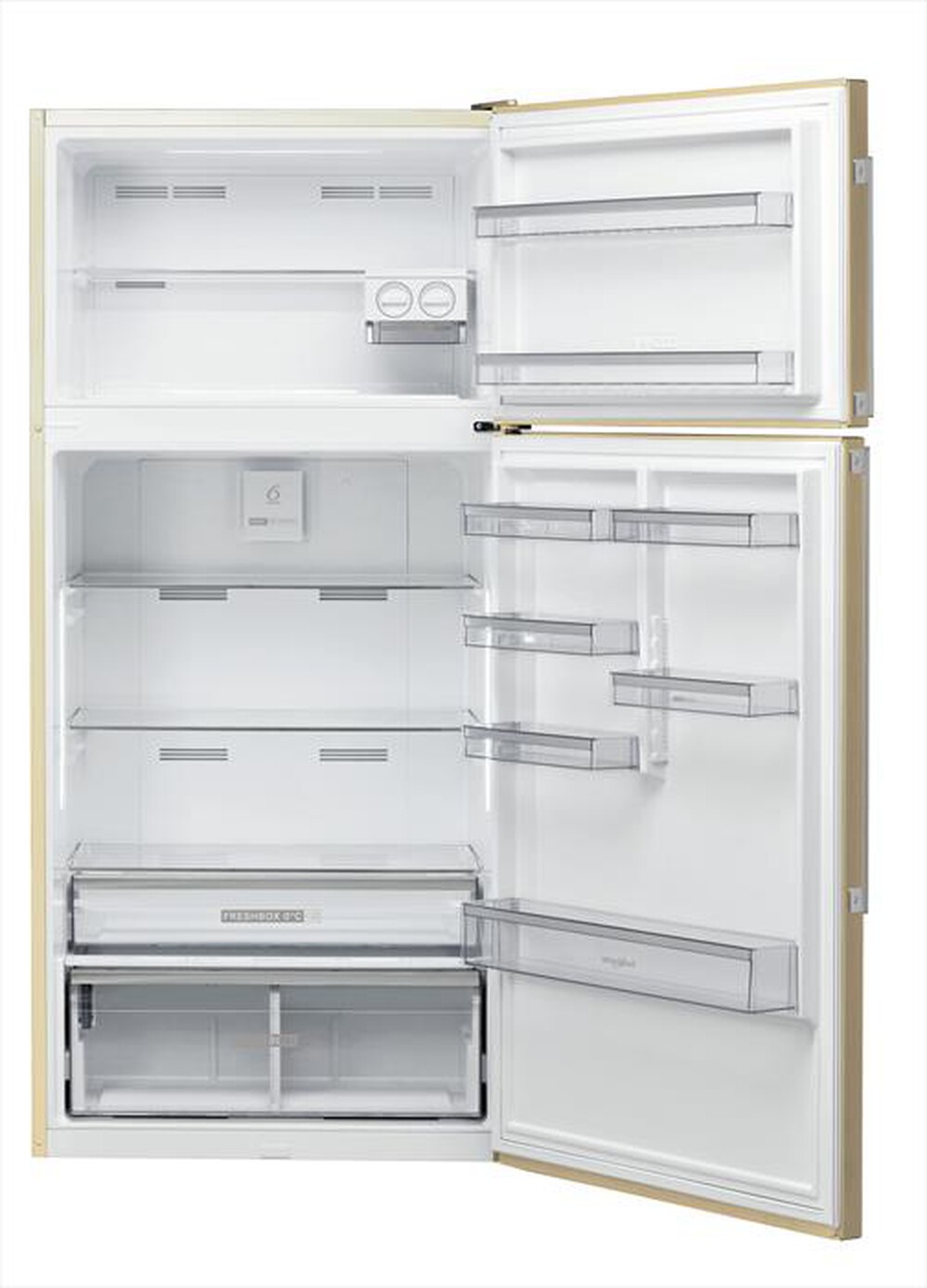 "WHIRLPOOL - Frigorifero 2 porte W84TE 73 M Classe D 587 lt-Beige"