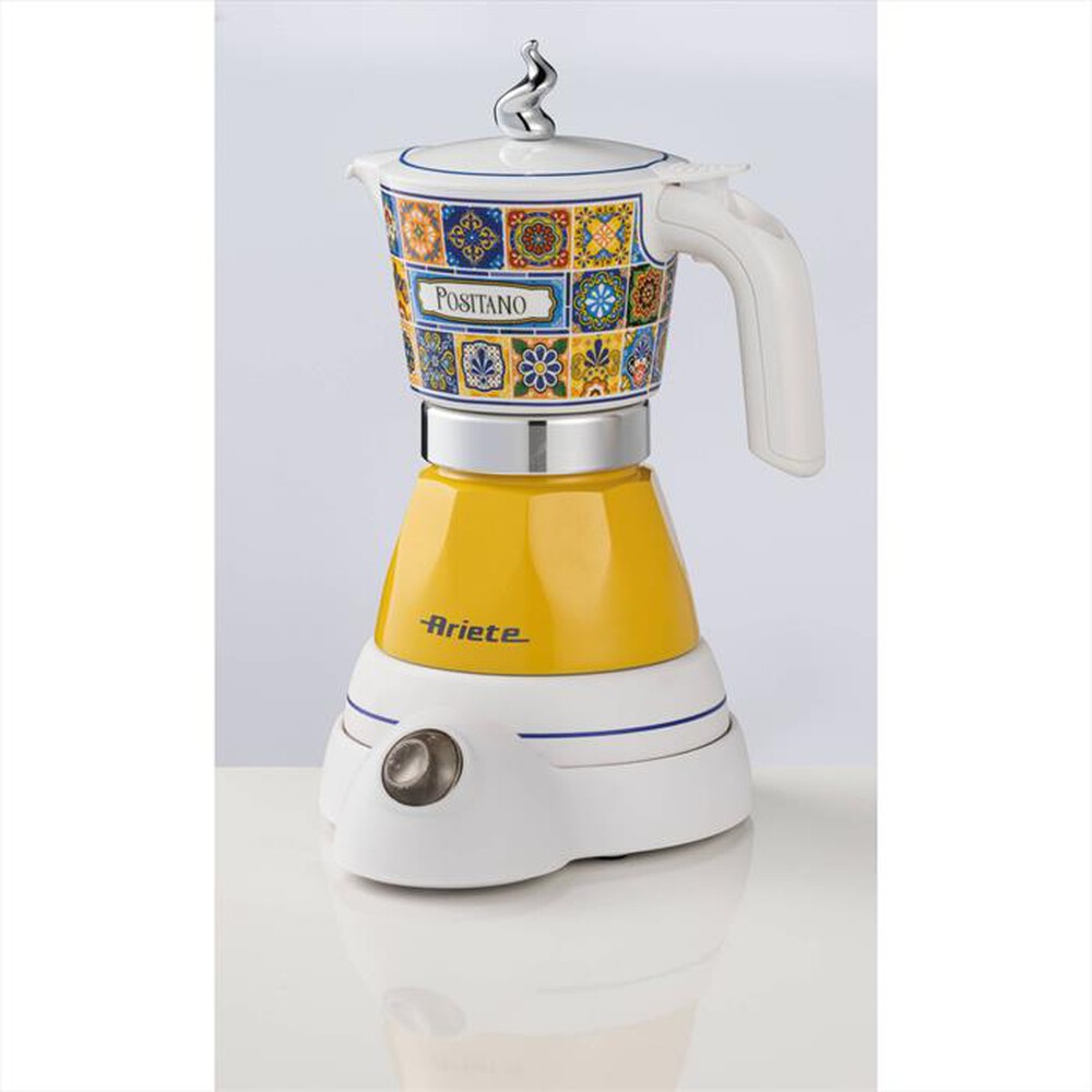 Immagine del prodotto ARIETE - Moka elettrica 1358A CAF ARIETE "POSITANO" INT-Bianco, Giallo