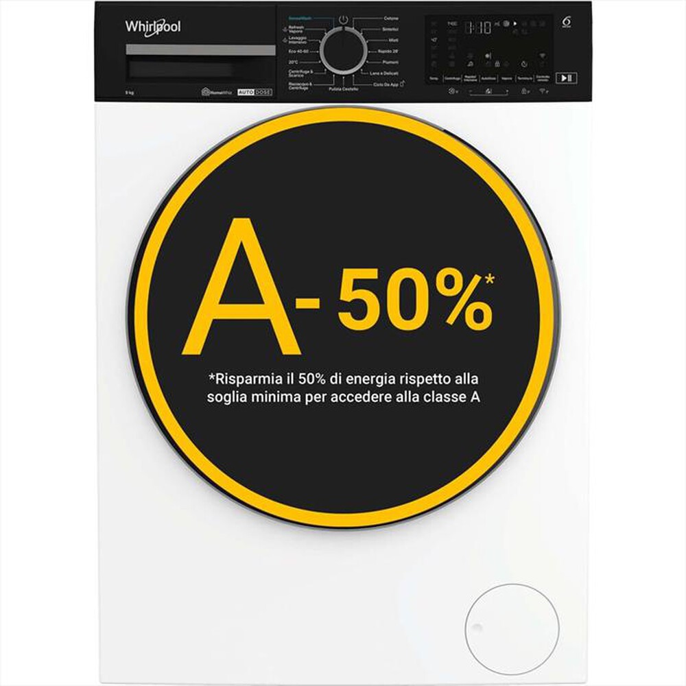 Immagine del prodotto WHIRLPOOL - Lavatrice WPM 911W ADS IT 9 Kg Classe A
