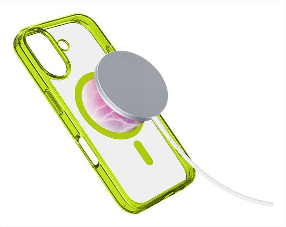 "CELLULARLINE - Cover case ICONIC MAG per iPhone 16-Lime"