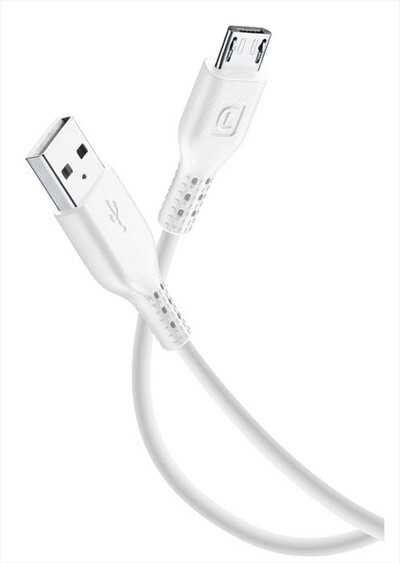 CELLULARLINE - Flat USB data cable-Bianco