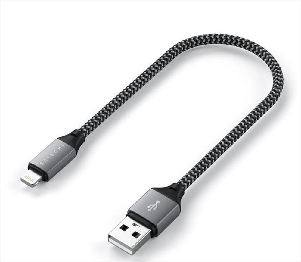"SATECHI - CAVO USB-A LIGHTNING 25CM-grigio"