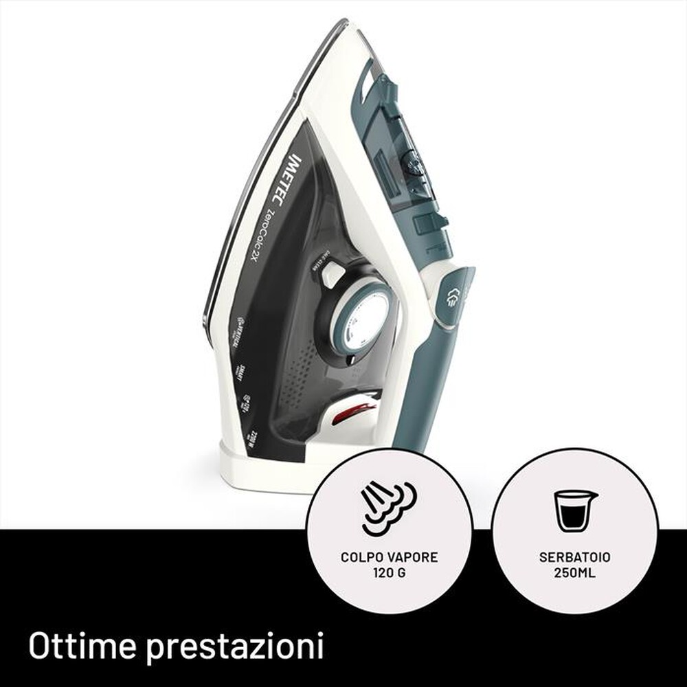 Immagine del prodotto IMETEC - Ferro da stiro ZEROCALC 2X-Bianco/Verde