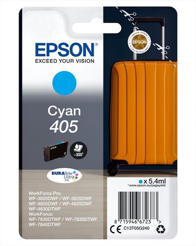 EPSON - EPSON INCHIOSTRO  SERIE VALIGIA 405 STD CIANO-Ciano std