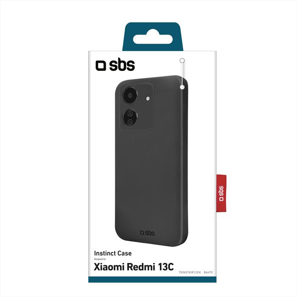 "SBS - COVER INSTINCT REDMI 13-Nero"