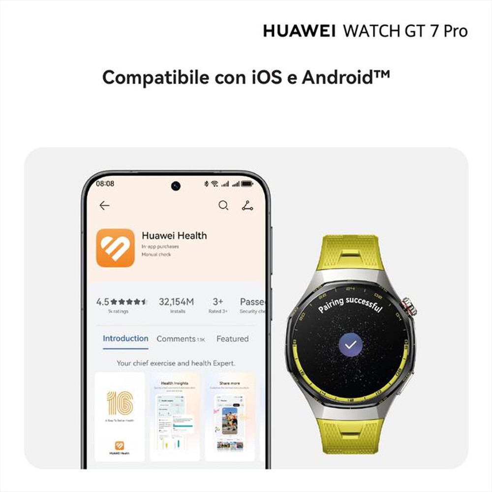 Immagine del prodotto HUAWEI - Smartwatch WATCH GT 7 PRO-BLACK