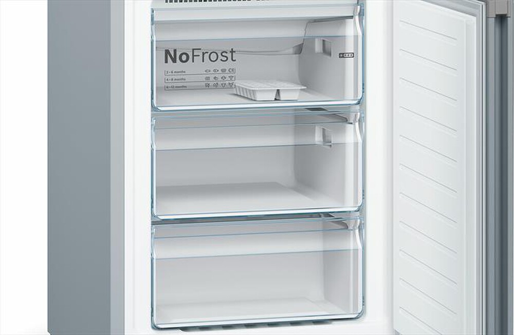 "BOSCH - Frigorifero combinato KGN39VLEB Classe E-Acciaio inossidabile"
