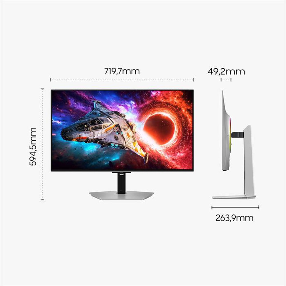Immagine del prodotto SAMSUNG - Monitor Gaming 32" 4K Odyssey OLED G8 - G80SH-silver