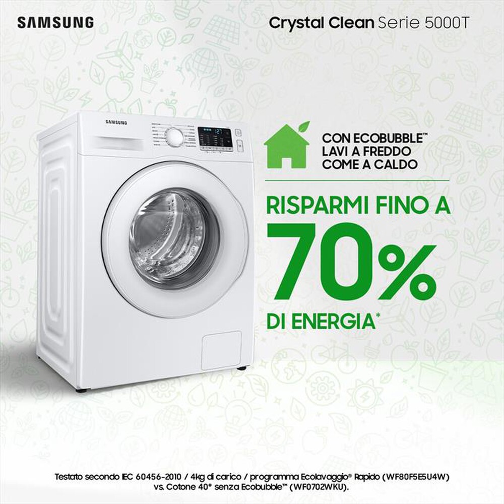 "SAMSUNG - Lavatrice WW80CGC04DTEET 8 Kg Classe A-bianco"