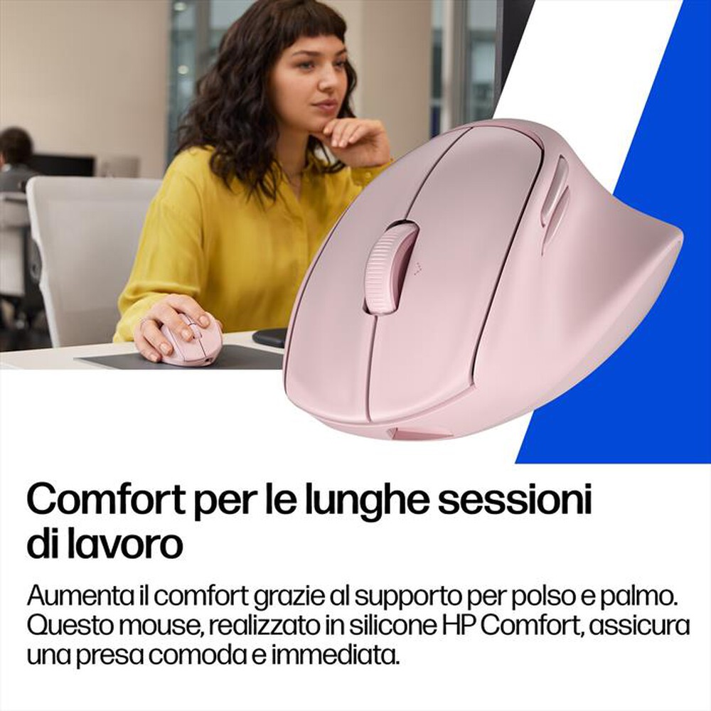 Immagine del prodotto HP - MOUSE ERGONOMICO TILT 720M-Pink