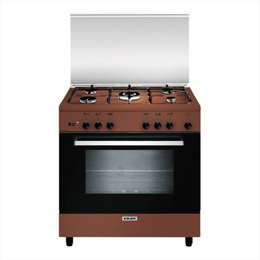 "GLEM GAS - Cucina a gas A855GC Classe A-Marrone"