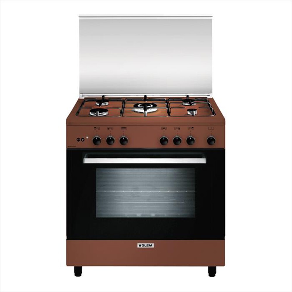 "GLEM GAS - Cucina a gas A855GC Classe A-Marrone"