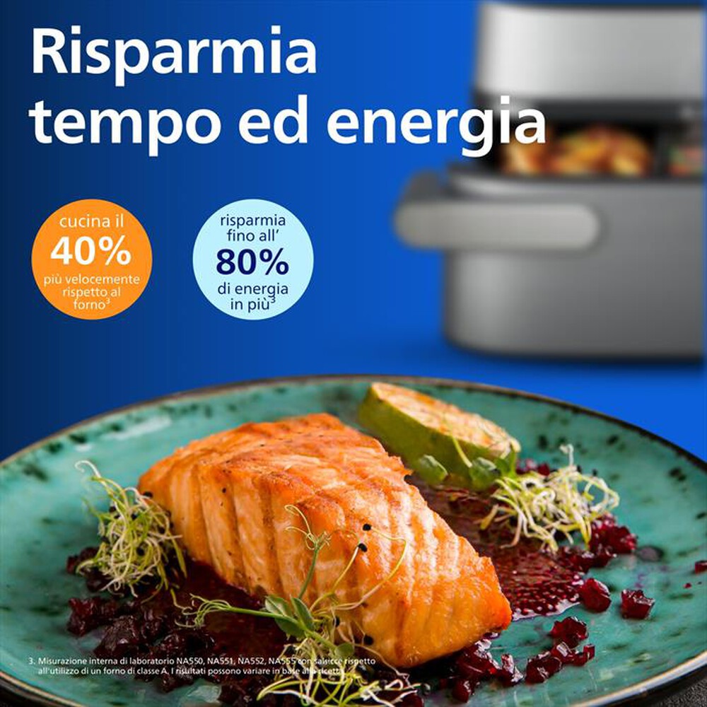 Immagine del prodotto PHILIPS - Friggitrice ad aria AIRFRYER Serie 5000 NA565/02-Inox