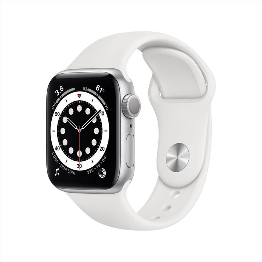 Immagine del prodotto APPLE - Watch Series 6 GPS 40mm Alluminio Silver-Cinturino Sport Bianco