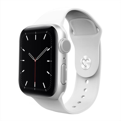 EVA FRUIT - CINTURINO SILICONE PER APPLE WATCH CHIUS BOTTONE-bianco