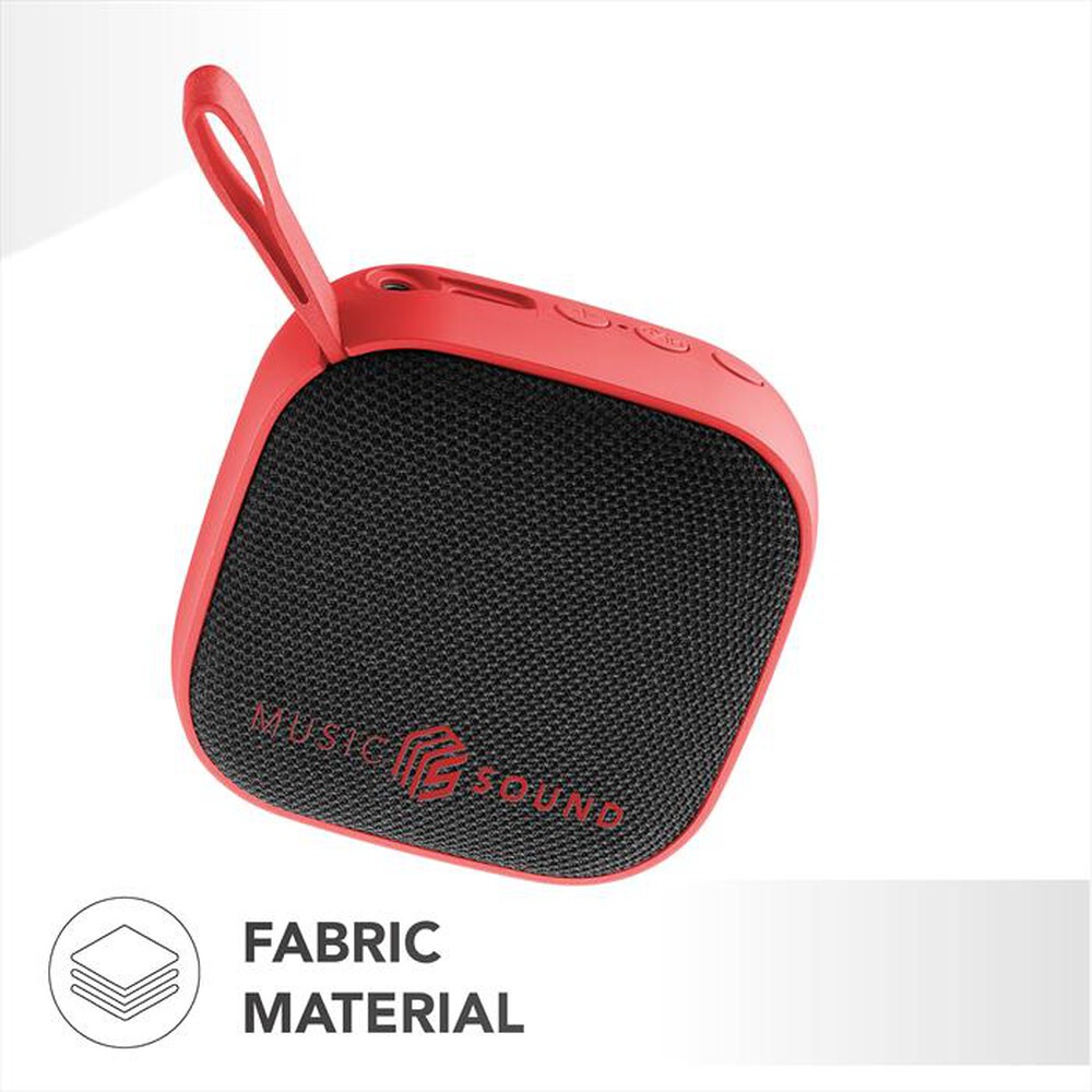 Immagine del prodotto MUSIC SOUND - WIRELESS SPEAKER MINI-Rosso