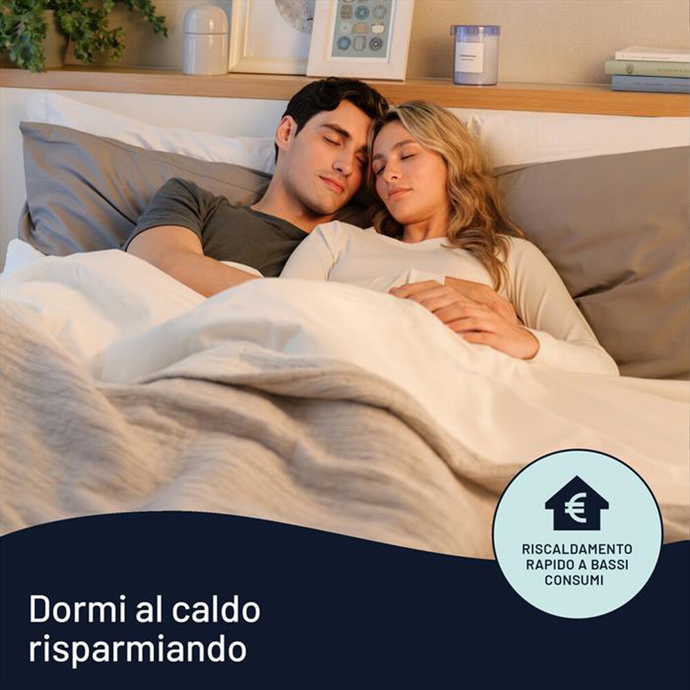 "IMETEC - COMFORT 2T 50% LANA E MERINO 150X160-bianco"