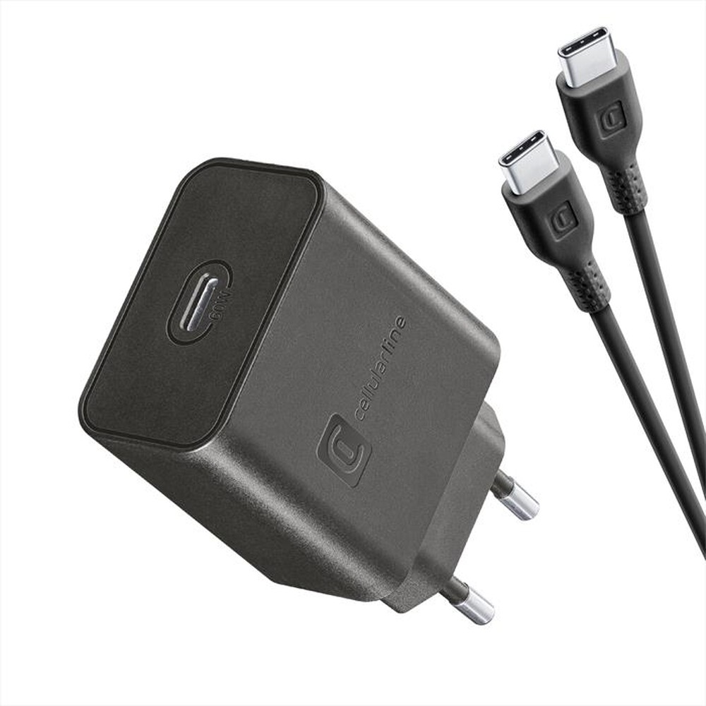 Immagine del prodotto CELLULARLINE - KIT CARICABATTERIE SAMSUNG 60W USB-C-Nero