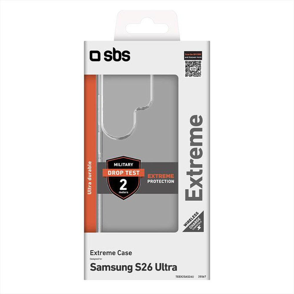 Immagine del prodotto SBS - Cover Extreme 2 per Samsung S26 Ultra-Trasparente