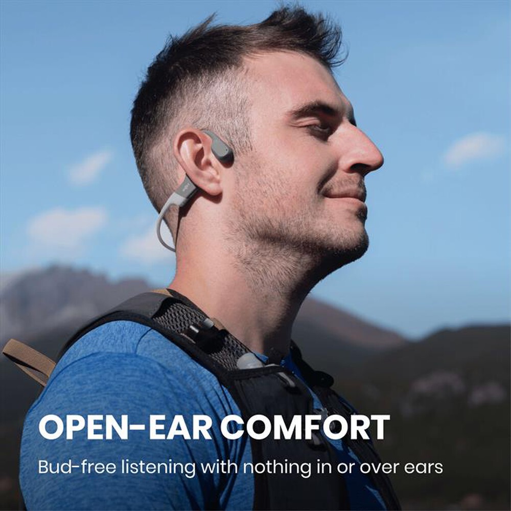 "SHOKZ - Auricolare Bluetooth OPENRUN-Grey"