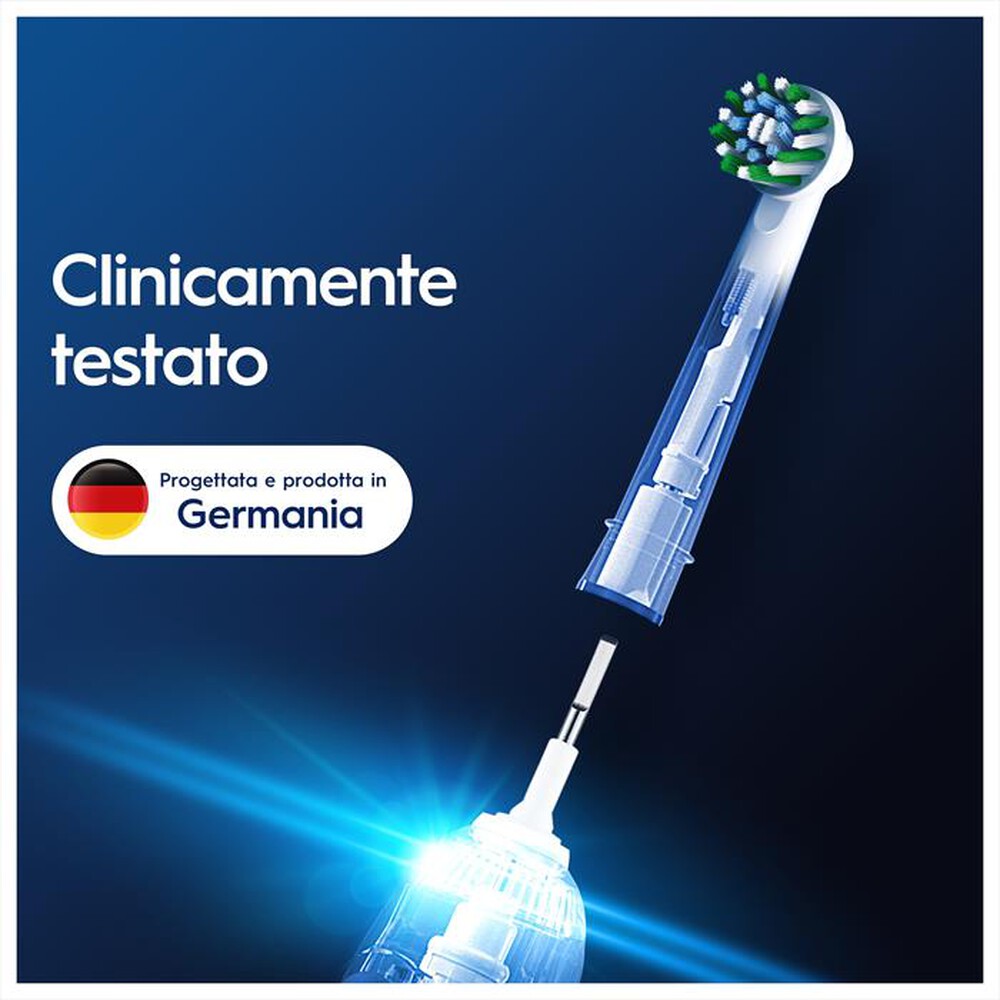 "ORAL-B - TESTINE DI RICAMBIO PRO CROSS ACTION-Bianco"