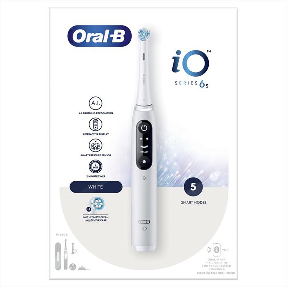 Immagine del prodotto ORAL-B - Spazzolino elettrico IO6 SERIES-Bianco