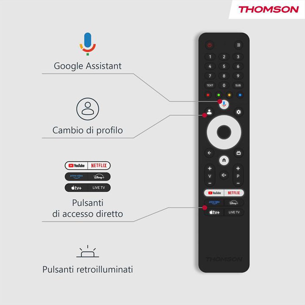 "THOMSON - Smart TV LED UHD 4K 50\" 50UG4S14-nero"
