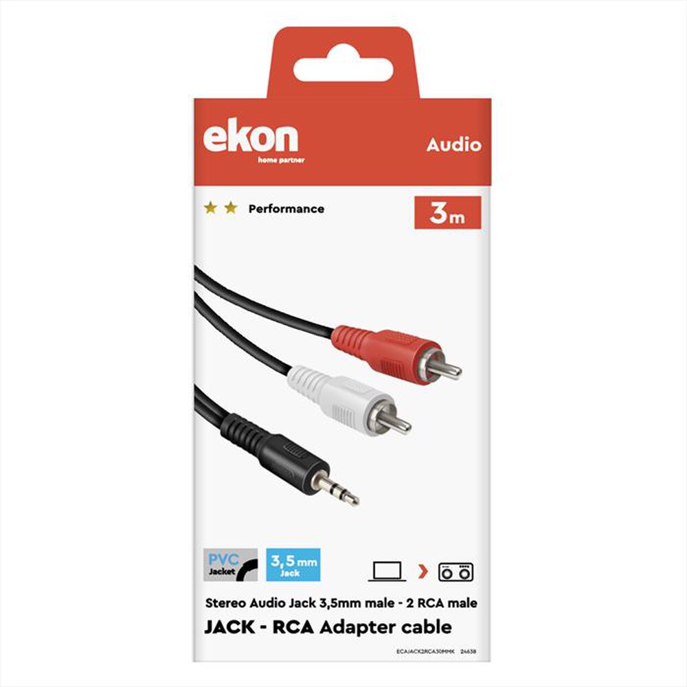 "SBS - ECAJACK2RCA30MMK"