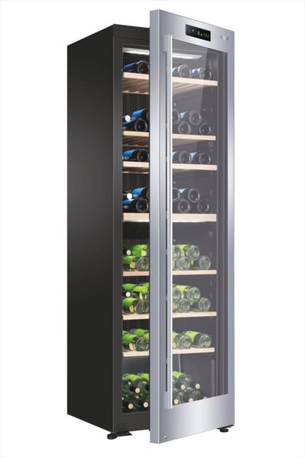 "HAIER - Cantinetta WS137GDNFI Classe F 137 bottiglie-Nero"
