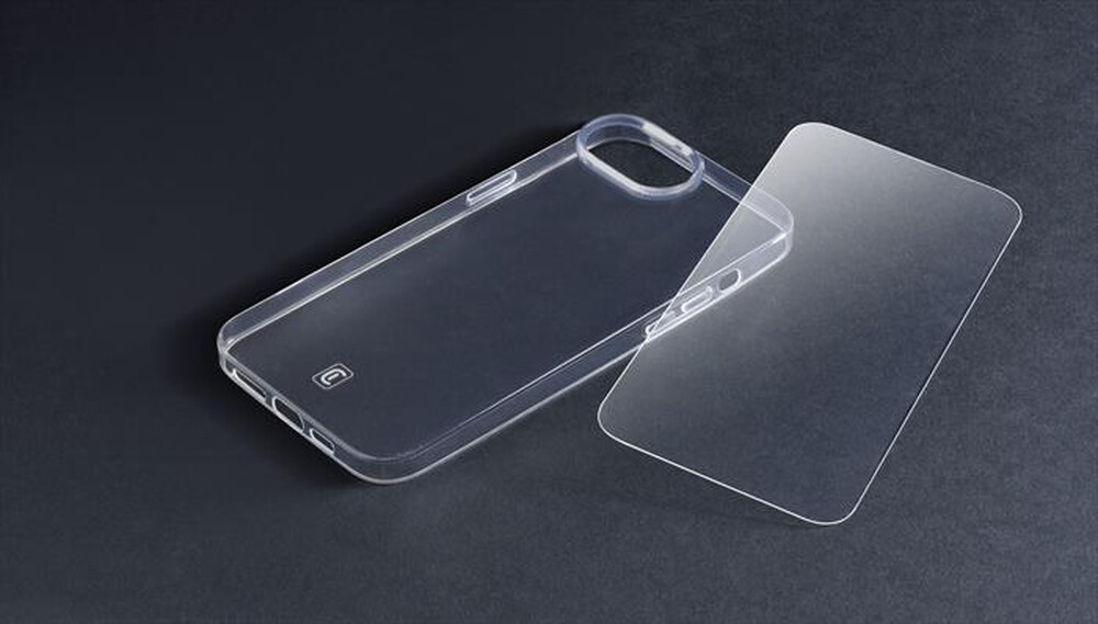 Immagine del prodotto CELLULARLINE - Kit accessori PROTECTION KIT per iPhone 16E/17E-Trasparente