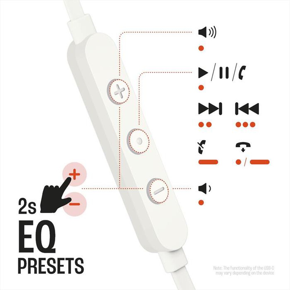 Immagine del prodotto JBL - Auricolari TUNE 305C-Bianco