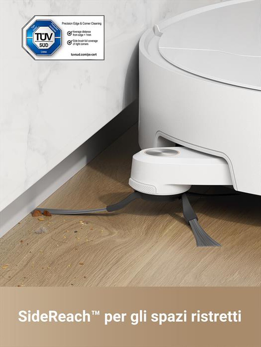 "DREAME - Aspirapolvere robot L40 ULTRA-Bianco/Oro"