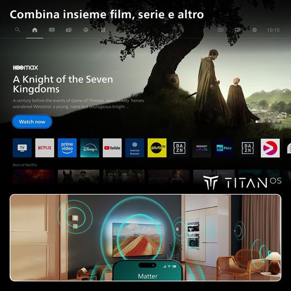 Immagine del prodotto PHILIPS - Smart TV OLED 4K 55" 55OLED801/12-Black