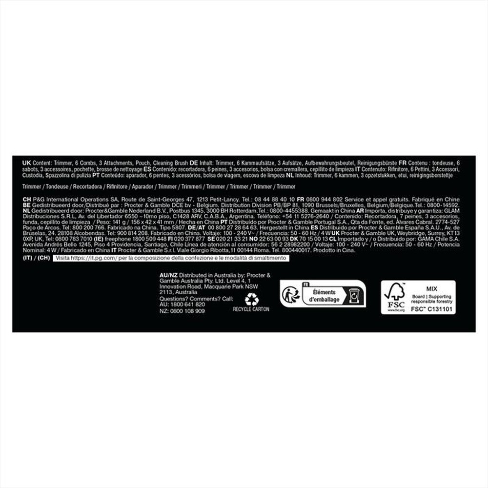 Immagine del prodotto BRAUN - Rasoio AIO 7540-BLU