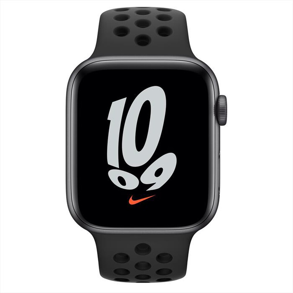 Immagine del prodotto APPLE - Watch NIKE SE GPS 44mm Alluminio Grigio Sc-Cinturino Sport Antracite/Nero