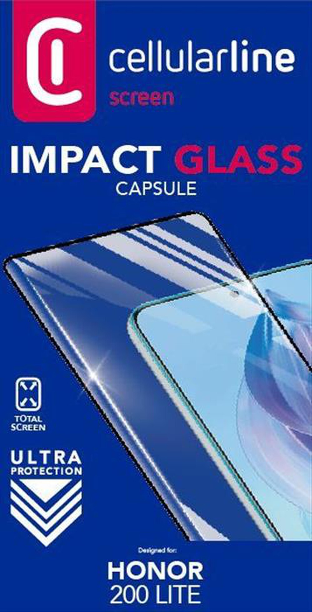 Immagine del prodotto CELLULARLINE - Pellicola IMPACT GLASS CAPSULE per Redmi 15 5G-Trasparente