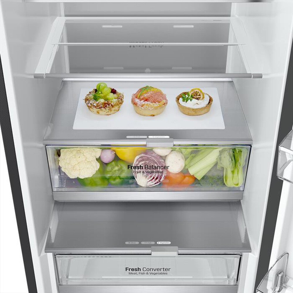 "LG - Frigorifero combinato GBB72BM9DQ Classe D 387L-Nero"